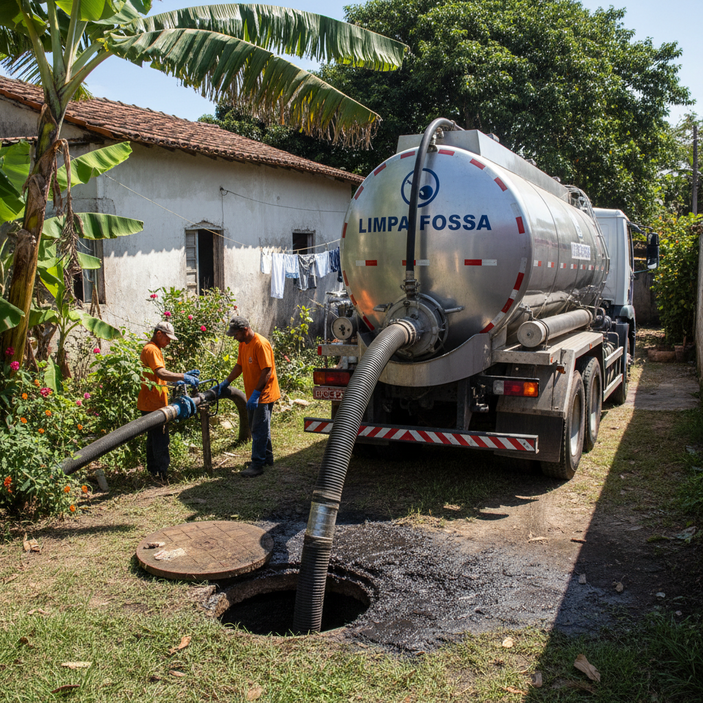 Sucção de Fossa em Bauru SP — sucção a vácuo de alta potência para fossas residenciais e comerciais
